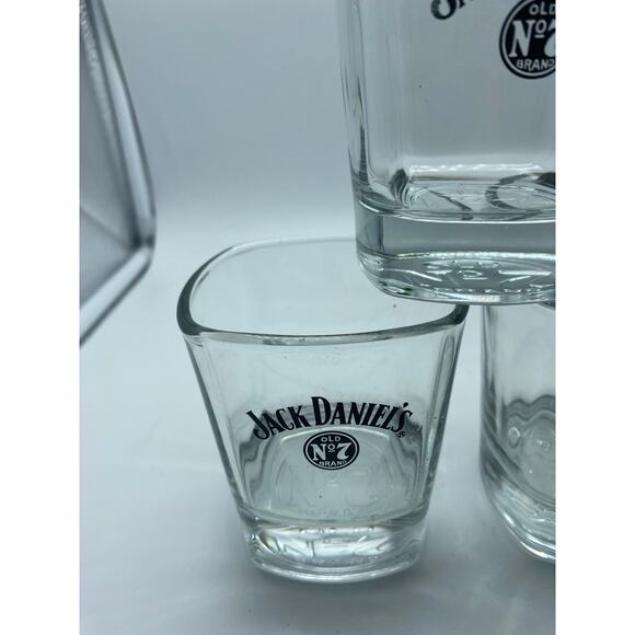 JACK DANIELS Old No.‎ 7 Whiskey Glass TUMBLER Set of 4 , 3.5"T - Picture 2 of 5